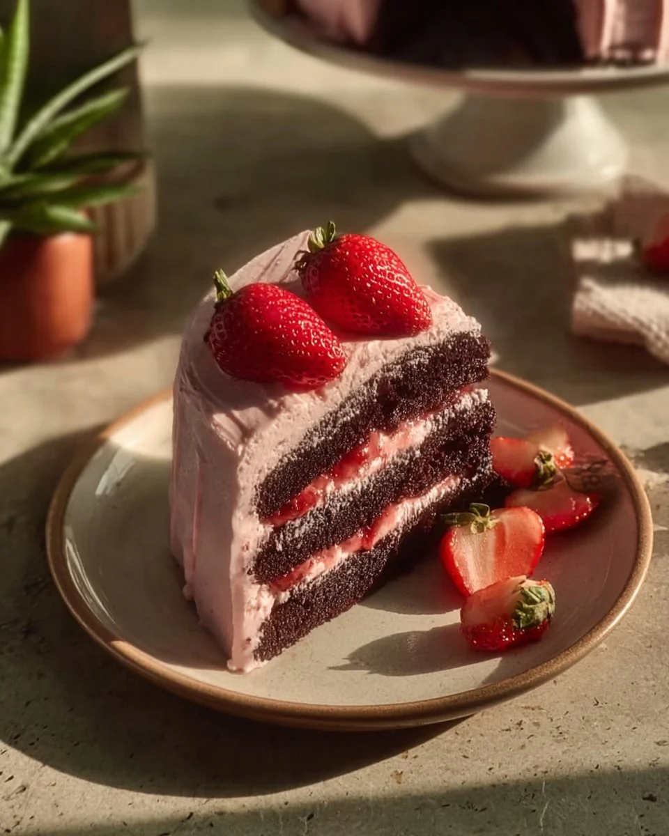 Strawberry Chocolate Cake