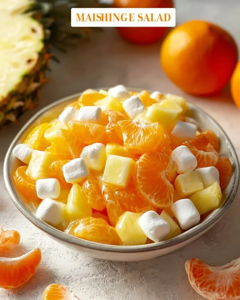 A colorful bowl of Sunshine Salad with fresh vegetables and citrus fruits