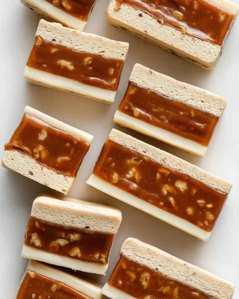 Caramel cookie sandwich with rich caramel and soft cookie layers