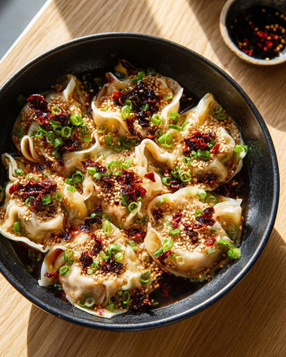 Crispy No-Fold Dumplings