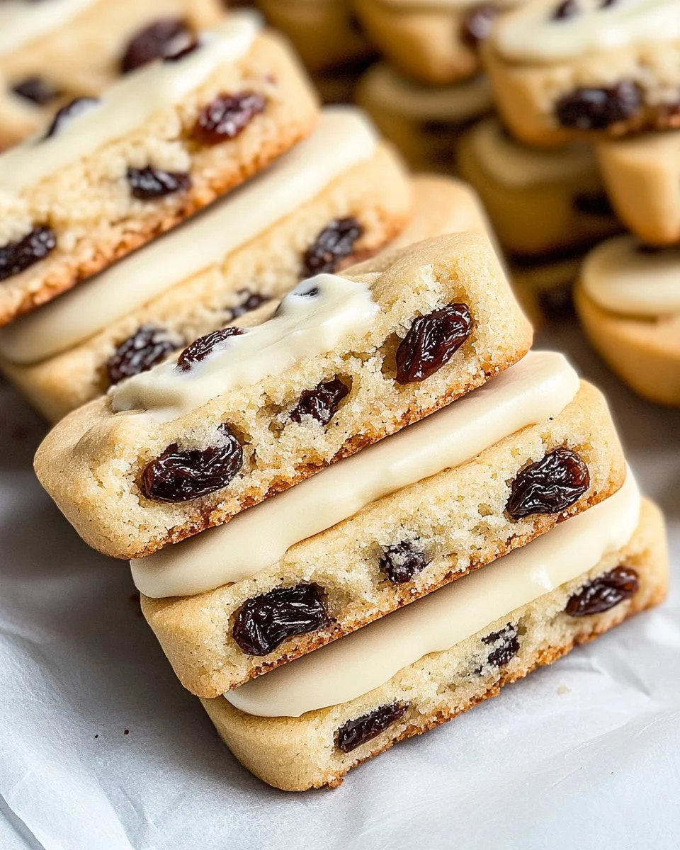 Rum Raisin Butter Sandwich Cookies
