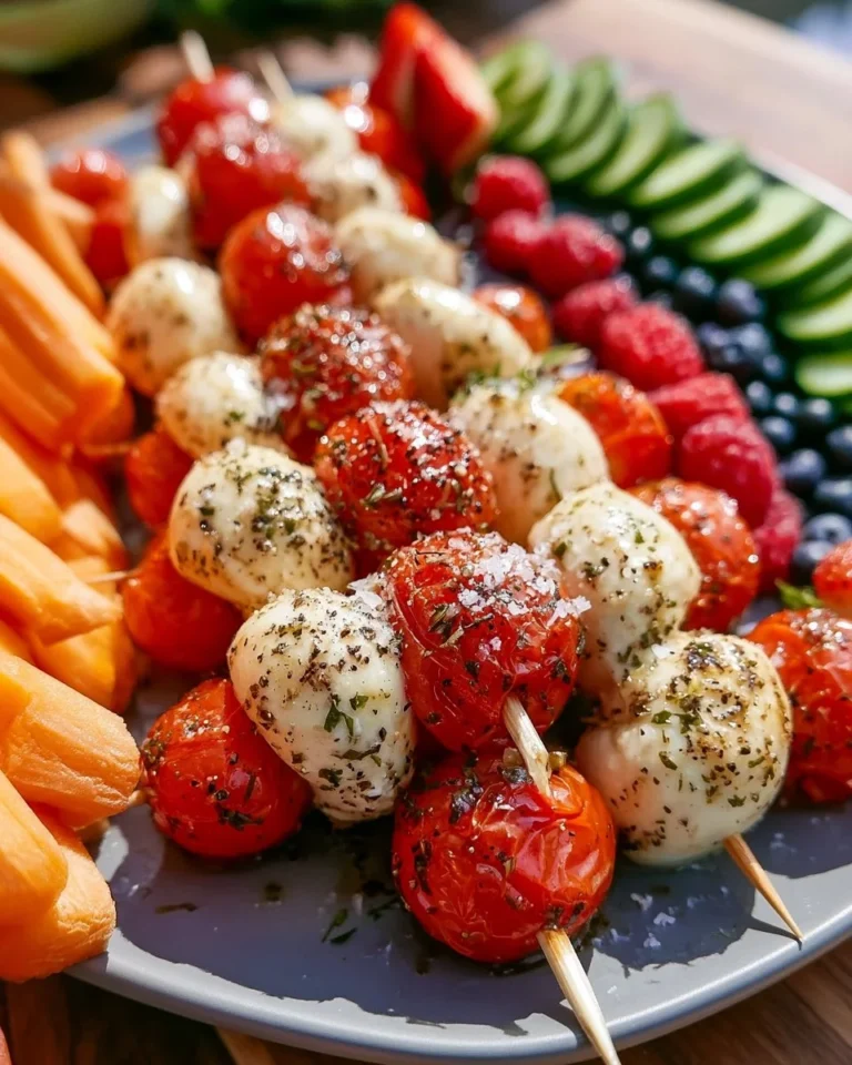 Easy mini Caprese Bento Box lunch for kids with fresh mozzarella, tomatoes, and basil.
